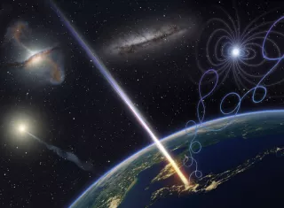 Los rayos cósmicos son partículas cargadas de energía que se originan en fuentes galácticas y extragalácticas. EFE