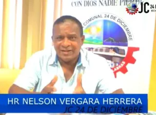 Nelson Vergara, representante de la 24 de Diciembre