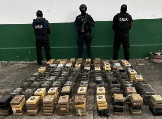 Los paquetes de droga decomisados