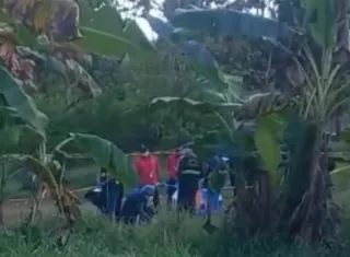 Vista general de la escena del crimen.