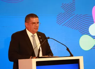 Ministro de Seguridad Pública, Juan M. Pino.