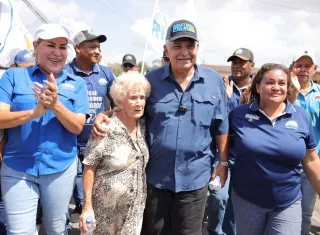 El candidato José Raúl Mulino en Arraiján