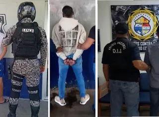 Tres hombres que están siendo requeridos por distintas instancias judiciales, por homicidio, drogas y estafa, fueron aprehendidos este miércoles