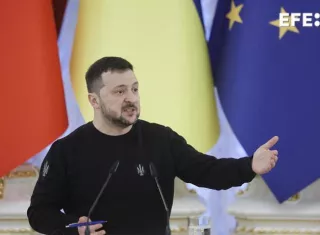 El presidente de Ucrania, Volodímir Zelenski. EFE / Archivo