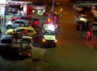 El conductor perdió el control del volante.