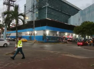 El hombre herido fue trasladado hacia el hospital regional de Colón.