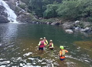El dacáver fue ubicado a 5 metros de profundidad.