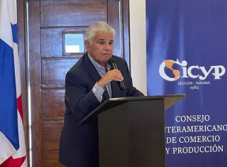 El candidato presidencial por la alianza de partidos Realizando Metas y Alianza, José Raúl  Mulino.