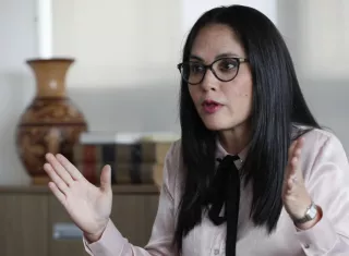 La candidata a la Presidencia de Panamá Zulay Rodríguez. EFE