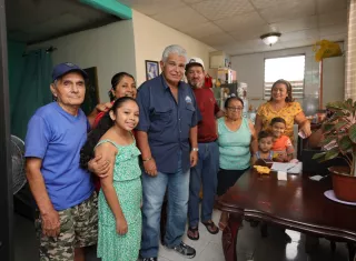 José Raúl Mulino  en San Miguelito 