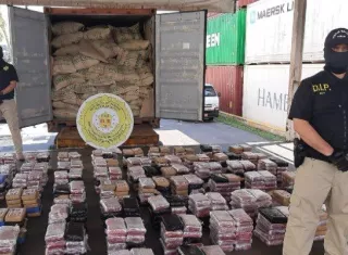 a mayoría de esta droga es incautada en operaciones realizadas en puertos, principalmente de Colón