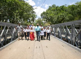 El puente se construyó con una inversión estimada de B/. 775,470.20.