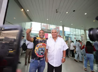 José Raúl Mulino en el metro