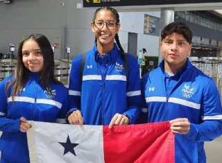 La selección está integrada por los atletas María Sofía Corbett, Isabel Goon Lan y Allan Corbet. Foto: Cortesía