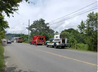 Escena del levantamiento  del cuerpo.