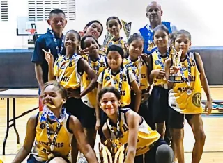 Equipo femenino U-12 del Patronato Kiwanis El Chorrillo. Foto: Cortesía