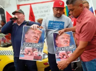 La manifestación se realizó frente a la Asamblea Nacional.