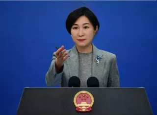 Portavoz del ministerio de Relaciones Exteriores de China, Mao Ning.