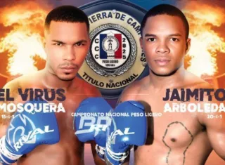 Orlando ‘Virus’ Mosquera (izq.) y Jaime Arboleda se medirán en el combate estelar de la función.