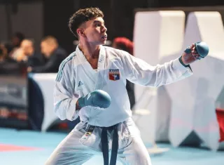 El atleta panameño Josué Estrada es actualmente subcampeón nacional kumite de la categoría cadete 63 kilos (kumite).