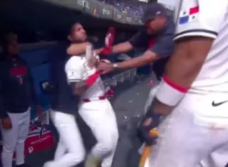 Jonathan Araúz durante el incidente.