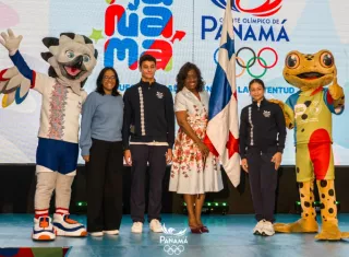 Acto de abanderamiento para los IV Juegos Suramericanos de la Juventud, en los que Panamá será sede.