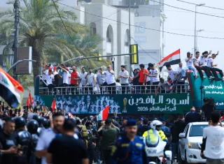 Irak recibe a selección de fútbol luego de clasificar