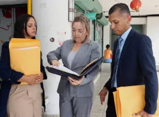 Autoridades del Meduca acuden al MP.