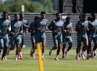Entrenamientos de la Selección Mayor de Fútbol de Panamá del pasado lunes en su campamento base en el complejo Nottawasaga Resort, en New Tecumseth, Ontario, Canadá.