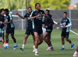 Entrenamiento de la selección.