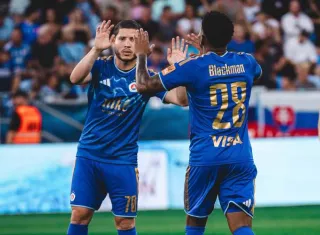 Cristian Martínez (i) y César Blackman.