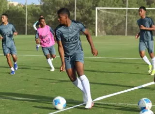 Panamá entrenó ayer con miras al partido.