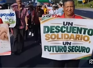 Jubilados van otra vez por descuentos tras veto del presidente Mulino