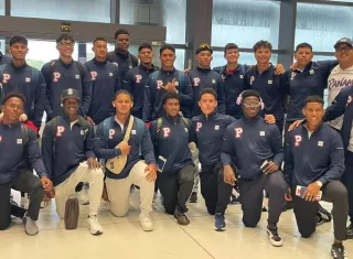 La Selección Sub-18 de Béisbol de Panamá que participará en el Campeonato Premundial de la categoría a partir de mañana jueves.