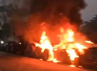 Escena del fatal accidente de tránsito en la autopista Panamá-Colón.