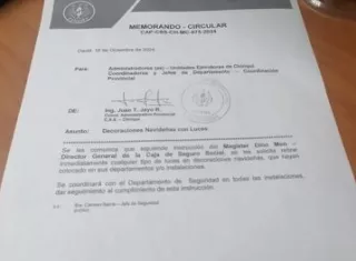 La circular que detonó las alarmas. 