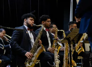 La Big Band Metropolitana de la Red Nacional de Orquestas y Coros Infantiles y Juveniles de Panamá. Foto: Cortesía