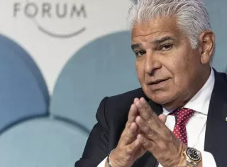 Mulino brinda declaraciones en medio de Foro Económico en Davos, Suiza.  (Foto:Efe)