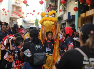 La Danza de los Dragones en el Barrio Chino.  (Fotos: Landro Ortiz)