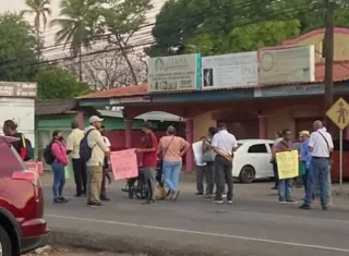 Protesta de los pacientes.