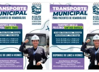 La alcaldesa promociona los horarios del transporte gratuito para pacientes de hemodiálisis, un servicio que siempre ha existido y que funciona adecuadamente, pero ahora busca implementar cambios.