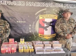 Empresa de encomiendas utilizada para tráfico de municiones en Panamá.  /  Foto: Senafront