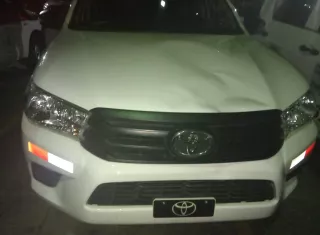 Vehículo que embistió al ciudadano.