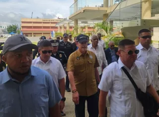 El ministro de Seguridad, Frank Ábrego calificó el encuentro como una jornada exitosa donde se compartió con los ediles.   /  Foto: Diómedes Sánchez