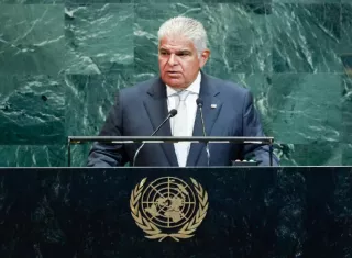 Mulino se dirige a los miembros de la ONU.     (Foto: EFE)