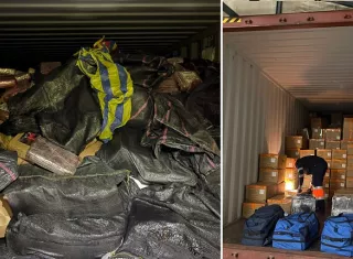 Se trata de dos decomisos de drogas ocultas en contenedores contaminados.  /  Foto: Senan