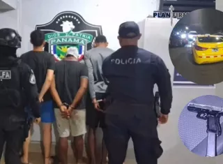 Los sujetos, de 18, 20 y 22 años de edad, pasaron a manos del Ministerio Público.  /  Fotocomposición: Diómedes Sánchez