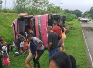 El autobús viajaba en dirección hacia el centro de la ciudad capital.  /  Foto: Luis ALberto Rodríguez