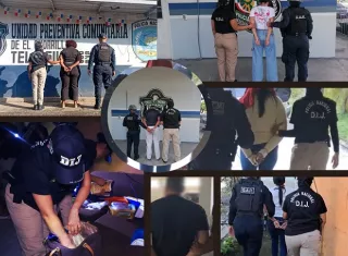 Un total de 16 personas fueron aprehendidas como parte de las operaciones ´Pergo' y 'Nafta'. Fotocomposicipon: PN