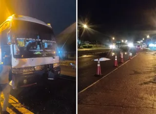 El conductor del autobús, de 42 años, deberá enfrentar una audiencia por el delito de homicidio doloso.  /  Fotocomposición: TCP:  